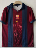 FC Barcelona Retro Jersey Half Sleeve Collar & Premium Print – No. 2 (Classic Red & Blue Edition)