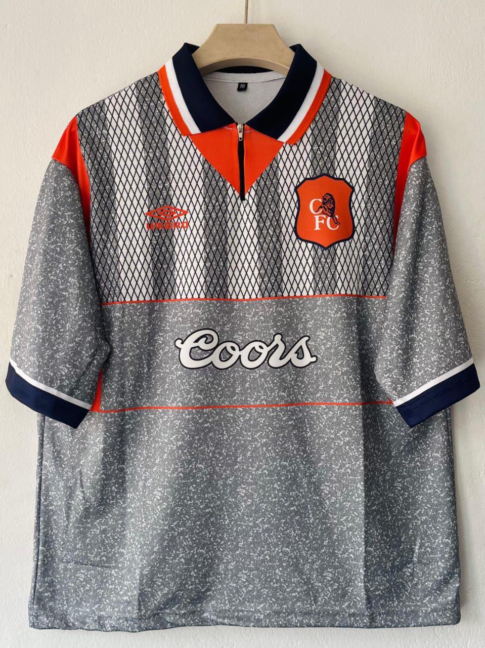 Netherlands Retro Jersey Half Sleeve Collar & Premium Print – Gullit No. 4 (Grey Classic Edition)