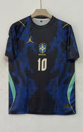 Brazil Special Edition Jersey Half Sleeve Round Neck & Premium Print – Neymar Jr 10 (Dark Blue Edition)